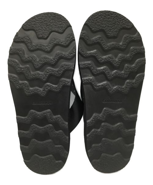 Caminando（カミナンド）Caminando (カミナンド) トングスライド ブラック サイズ:8の古着・服飾アイテム