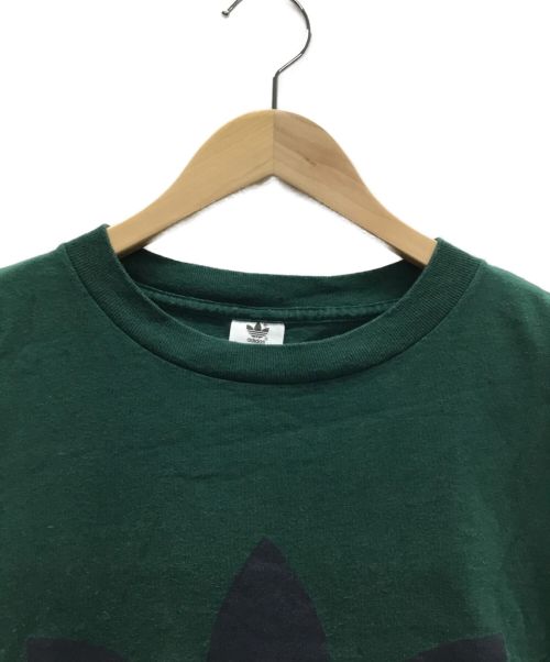 adidas（アディダス）adidas (アディダス) トレフォルロゴTシャツ グリーン サイズ:Lの古着・服飾アイテム