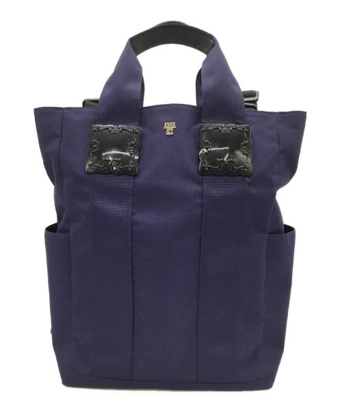 ANNA SUI（アナスイ）ANNA SUI (アナスイ) 2WAYバッグ ネイビーの古着・服飾アイテム