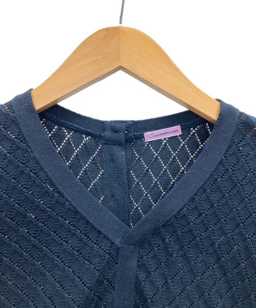 SueUNDERCOVER（スーアンダーカバー）SueUNDERCOVER (スーアンダーカバー) ニット ネイビー サイズ:1の古着・服飾アイテム
