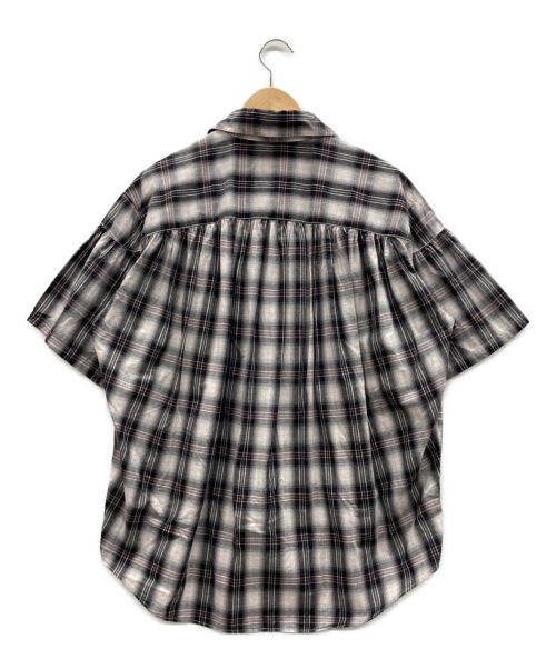 AiE（エーアイイー）AiE (エーアイイー) 半袖シャツ ホワイト×パープル サイズ:Sの古着・服飾アイテム