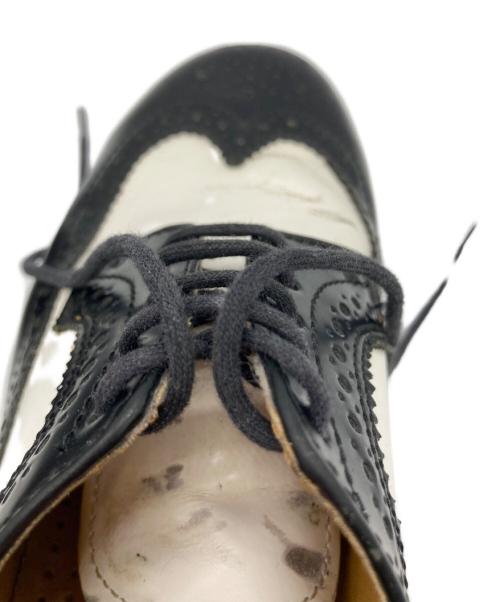 Dr.Martens（ドクターマーチン）Dr.Martens (ドクターマーチン) ウィングチップシューズ ブラック×ホワイト サイズ:25の古着・服飾アイテム
