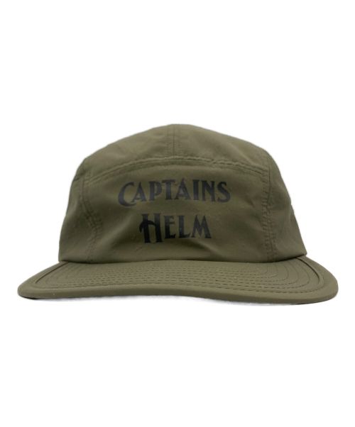 CAPTAINS HELM（キャプテンズヘルム）CAPTAINS HELM (キャプテンズヘルム) ミリタリーロゴキャップ カーキの古着・服飾アイテム