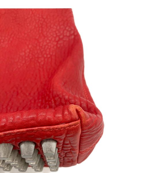 ALEXANDER WANG（アレキサンダー・ワン）ALEXANDER WANG (アレキサンダーワン) スタッズワンショルダーバッグ レッドの古着・服飾アイテム