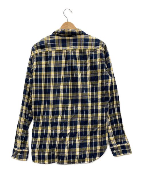 BEAMS（ビームス）BEAMS (ビームス) チェックシャツ イエロー×ネイビー サイズ:Lの古着・服飾アイテム