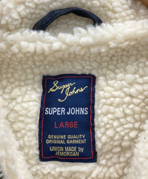 SUPER JOHNS（SUPER JOHNS）SUPER JOHNS (SUPER JOHNS) デニムアノラックパーカー ブラック サイズ:Lの古着・服飾アイテム