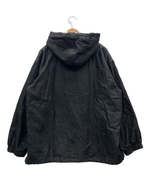 SUPER JOHNS（SUPER JOHNS）SUPER JOHNS (SUPER JOHNS) デニムアノラックパーカー ブラック サイズ:Lの古着・服飾アイテム