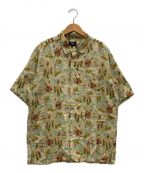 BEAMS HEARTビームスハート）の古着「アロハシャツ」｜ベージュ×グリーン