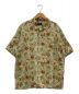 BEAMS HEART（ビームスハート）の古着「アロハシャツ」｜ベージュ×グリーン