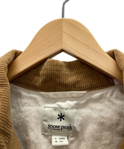 Snow peak（スノーピーク）Snow peak (スノーピーク) トゥルーオーガニックカバーオール ベージュ サイズ:L 未使用品の古着・服飾アイテム