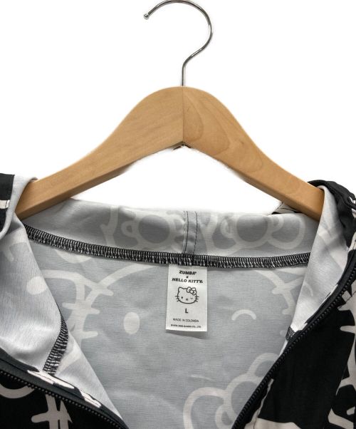 ZUMBA WEAR（ズンバウェア）ZUMBA WEAR (ズンバウェア) HELLO KITTY (ハローキティ) ジップパーカー ブラック サイズ:Lの古着・服飾アイテム