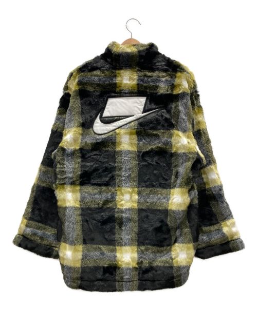 NIKE（ナイキ）NIKE (ナイキ) フェイクファージャケット イエロー×ブラック サイズ:Mの古着・服飾アイテム