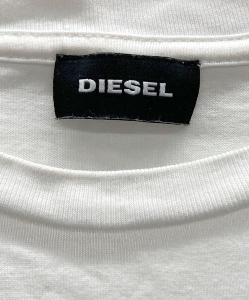 DIESEL（ディーゼル）DIESEL (ディーゼル) Tシャツ ホワイト サイズ:Lの古着・服飾アイテム