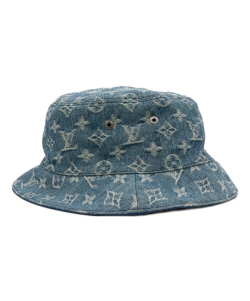 LOUIS VUITTON（ルイ ヴィトン）LOUIS VUITTON (ルイ ヴィトン) バケットハット ブルーの古着・服飾アイテム