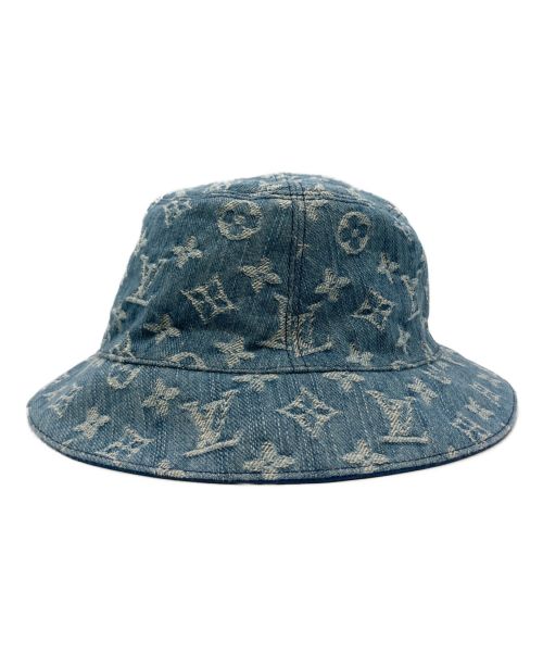 LOUIS VUITTON（ルイ ヴィトン）LOUIS VUITTON (ルイ ヴィトン) バケットハット ブルーの古着・服飾アイテム