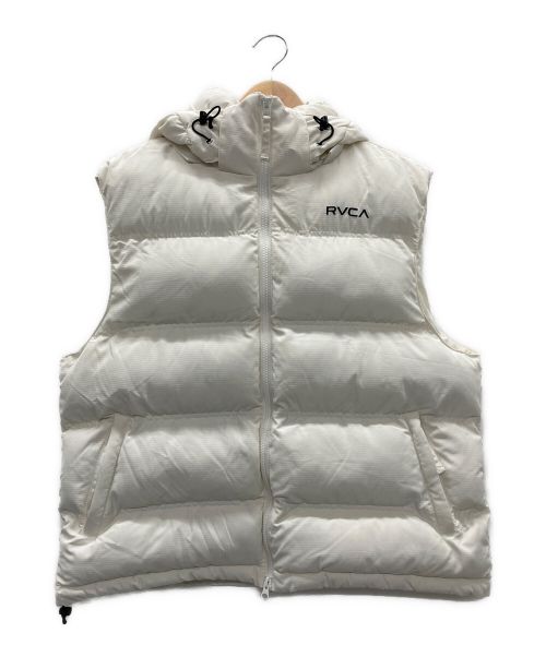 RVCA（ルーカ）RVCA (ルーカ) 中綿ベスト ホワイト サイズ:Mの古着・服飾アイテム