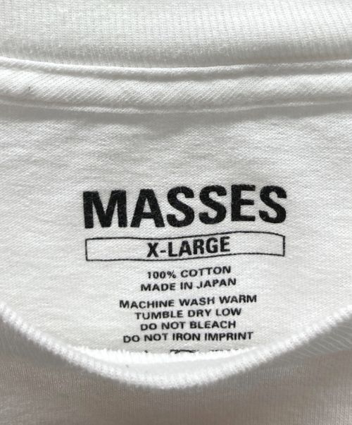 MASSES（マシス）MASSES (マシス) ロングスリーブカットソー ホワイト サイズ:XLの古着・服飾アイテム
