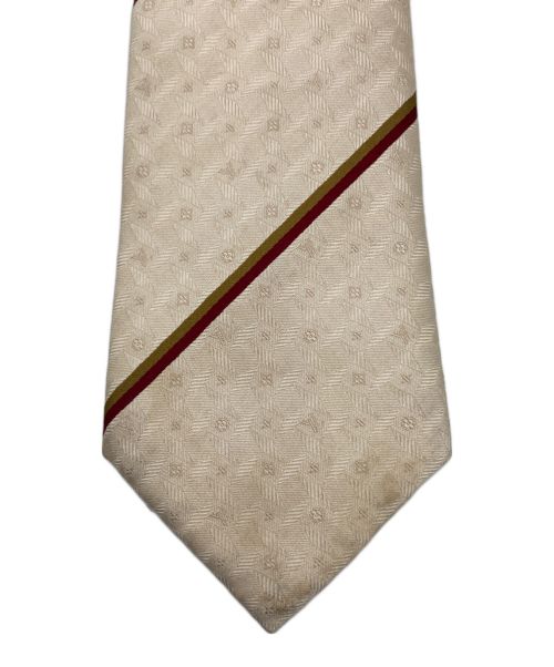 LOUIS VUITTON（ルイ ヴィトン）LOUIS VUITTON (ルイ ヴィトン) シルクネクタイ ベージュ サイズ:表記無しの古着・服飾アイテム