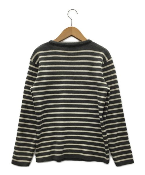 Le minor（ルミノア）Le minor (ルミノア) カットソー グレー×ホワイト サイズ:1の古着・服飾アイテム