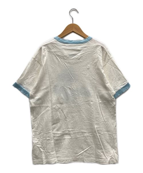 DAIRIKU（ダイリク）DAIRIKU (ダイリク) Tシャツ ホワイト×ブルー サイズ:Mの古着・服飾アイテム
