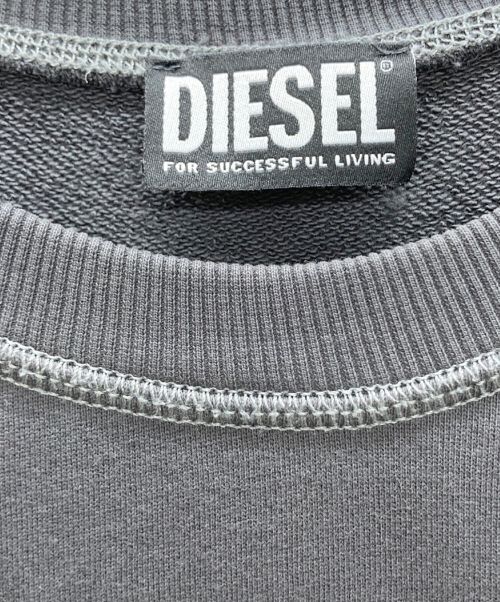 DIESEL（ディーゼル）DIESEL (ディーゼル) スウェット グレー サイズ:Lの古着・服飾アイテム