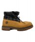 中古・古着 Timberland (ティンバーランド) WOOLRICH (ウールリッチ) ロールトップブーツ キャメル×グレー サイズ:26.5：8000円