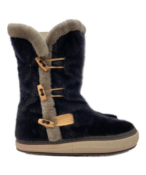 HICE SHOES（アイスシューズ）HICE SHOES (アイスシューズ) ブーツ パープル×グレー サイズ:36の古着・服飾アイテム