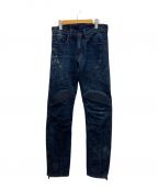 POLO RALPH LAUREN DUNGAREESポロラルフローレンダンガリーズ）の古着「バイカーデニム」｜ネイビー