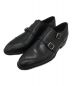 Hilton（ヒルトン）の古着「ダブルモンクストラップシューズ」｜ブラック