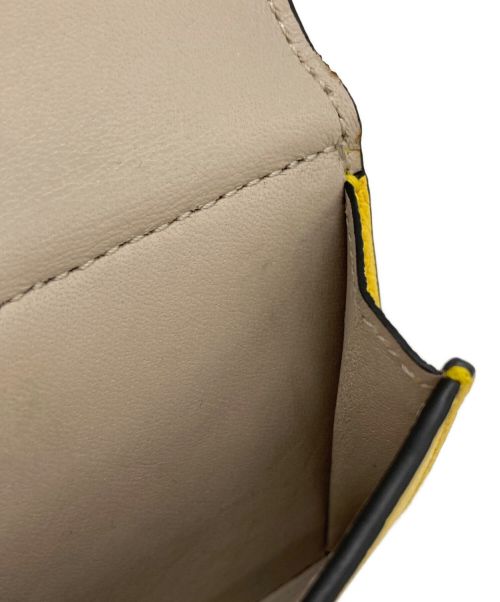 LOEWE（ロエベ）LOEWE (ロエベ) 3つ折り財布 イエローの古着・服飾アイテム