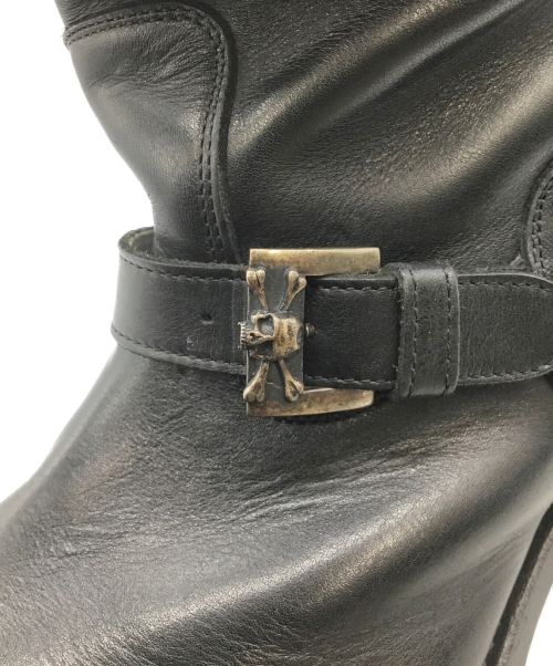 HIROMU TAKAHARA（ヒロムタカハラ）HIROMU TAKAHARA (ヒロムタカハラ) エンジニアブーツ ブラック サイズ:25.5の古着・服飾アイテム