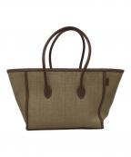 VASICヴァジック）の古着「トートバッグ」｜ベージュ×ブラウン