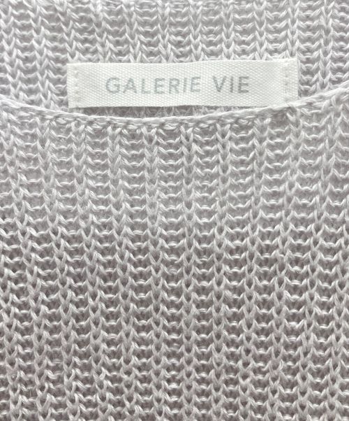 GALERIE VIE（ギャルリーヴィー）GALERIE VIE (ギャルリーヴィー) リネンニット ライトグレー サイズ:Freeの古着・服飾アイテム