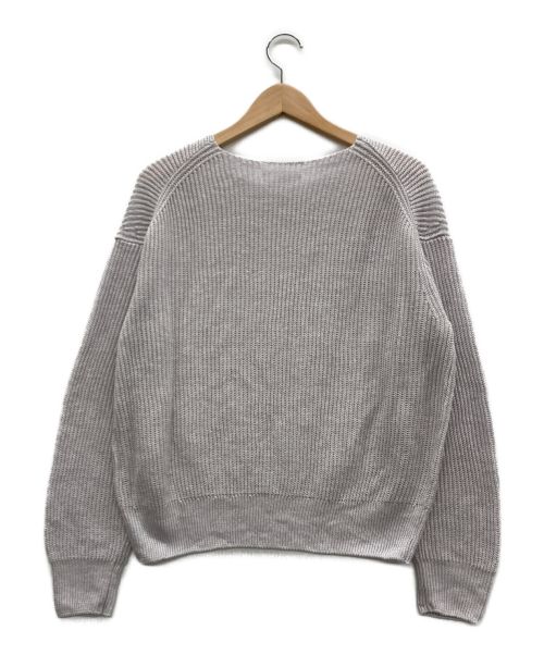 GALERIE VIE（ギャルリーヴィー）GALERIE VIE (ギャルリーヴィー) リネンニット ライトグレー サイズ:Freeの古着・服飾アイテム