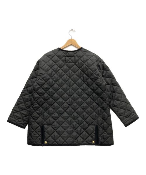 Traditional Weatherwear（トラディショナルウェザーウェア）Traditional Weatherwear (トラディショナルウェザーウェア) ノーカラーキルティングジャケット ブラック サイズ:Mの古着・服飾アイテム