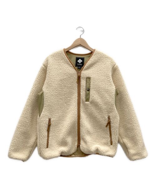 Columbia（コロンビア）Columbia (コロンビア) フリースジャケット アイボリー サイズ:Sの古着・服飾アイテム