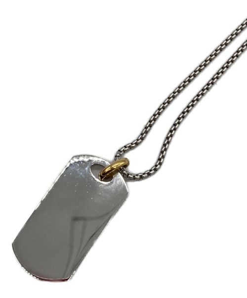 DIESEL（ディーゼル）DIESEL (ディーゼル) ドックタグネックレス シルバーの古着・服飾アイテム