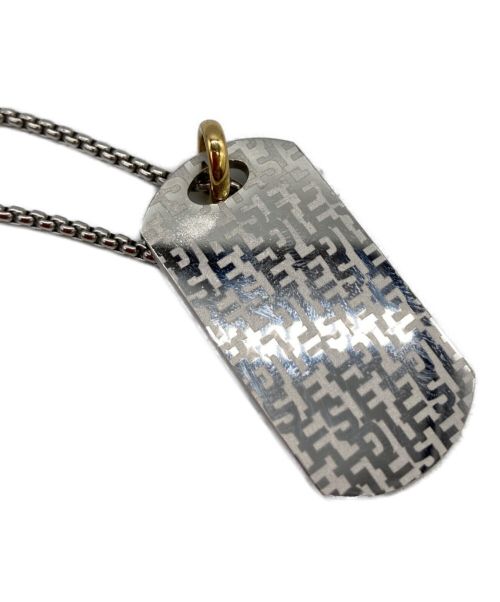 DIESEL（ディーゼル）DIESEL (ディーゼル) ドックタグネックレス シルバーの古着・服飾アイテム