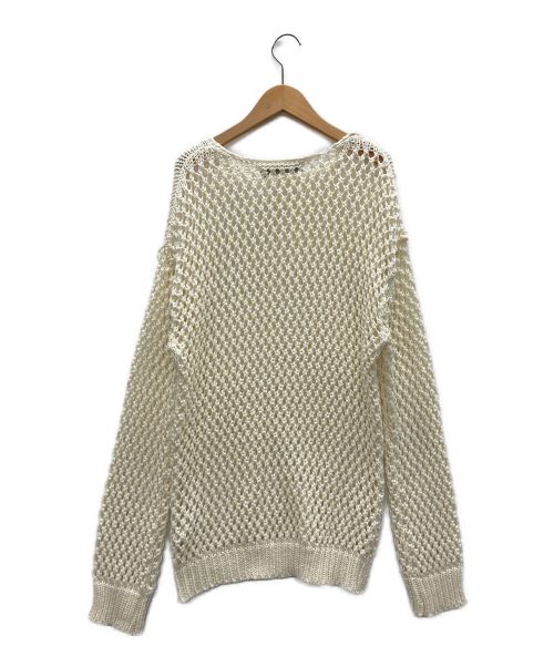 DESIGN BY YOUNG MIN（デザインバイヤンミン）DESIGN BY YOUNG MIN (デザインバイヤンミン) ニット ホワイト サイズ:Freeの古着・服飾アイテム