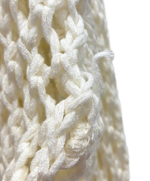 DESIGN BY YOUNG MIN（デザインバイヤンミン）DESIGN BY YOUNG MIN (デザインバイヤンミン) ニット ホワイト サイズ:Freeの古着・服飾アイテム