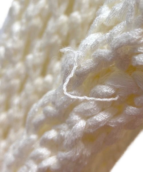 DESIGN BY YOUNG MIN（デザインバイヤンミン）DESIGN BY YOUNG MIN (デザインバイヤンミン) ニット ホワイト サイズ:Freeの古着・服飾アイテム