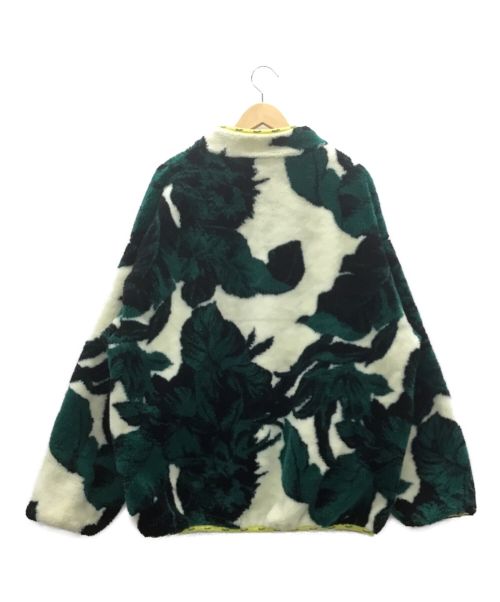 HUF（ハフ）HUF (ハフ) フリースジャケット グリーン×ホワイト サイズ:XLの古着・服飾アイテム