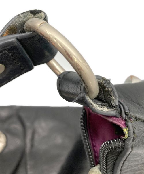 HARLEY-DAVIDSON（ハーレーダビッドソン）HARLEY-DAVIDSON (ハーレーダビッドソン) スタッズショルダーバッグ ブラックの古着・服飾アイテム