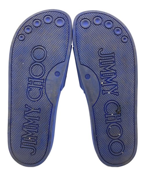 JIMMY CHOO（ジミーチュウ）JIMMY CHOO (ジミーチュウ) ビーチサンダル ブルー サイズ:42の古着・服飾アイテム
