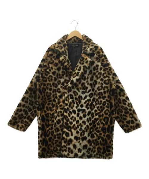 NO ID.（ノーアイディー）NO ID. (ノーアイディー) フェイクファーコート ベージュ サイズ:Freeの古着・服飾アイテム