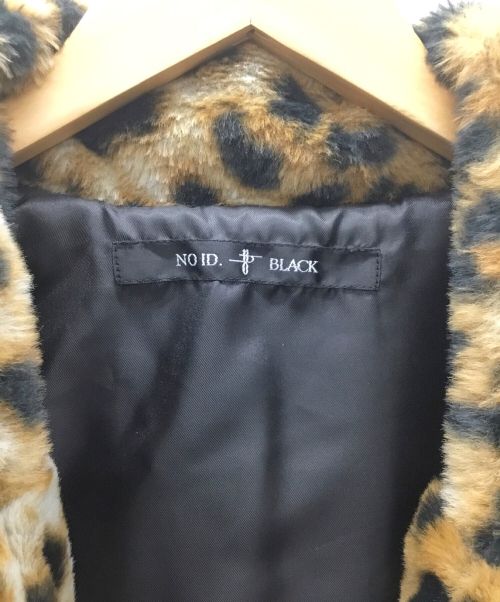 NO ID.（ノーアイディー）NO ID. (ノーアイディー) フェイクファーコート ベージュ サイズ:Freeの古着・服飾アイテム