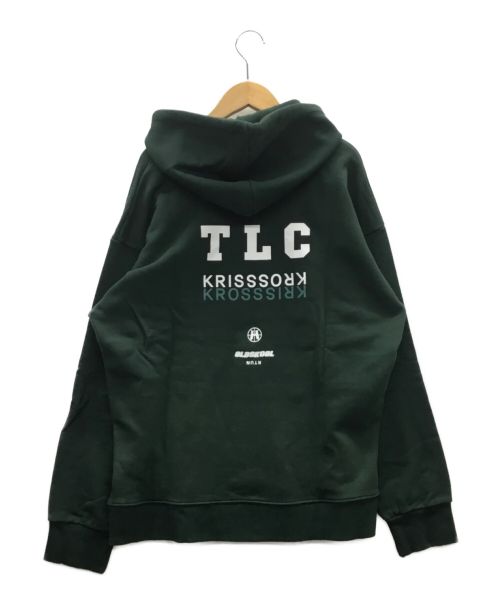 HIDE AND SEEK（ハイドアンドシーク）HIDE AND SEEK (ハイドアンドシーク) パーカー グリーン サイズ:Lの古着・服飾アイテム