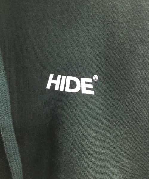 HIDE AND SEEK（ハイドアンドシーク）HIDE AND SEEK (ハイドアンドシーク) パーカー グリーン サイズ:Lの古着・服飾アイテム