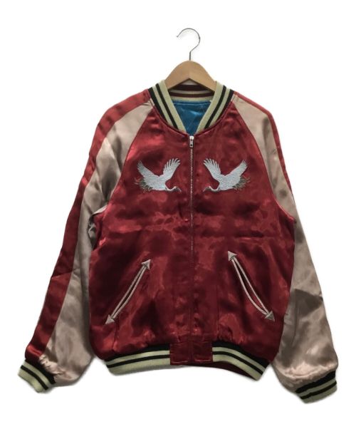 IOLANI（イオラニ）IOLANI (イオラニ) リバーシブルスカジャン レッド×ブルー サイズ:Mの古着・服飾アイテム