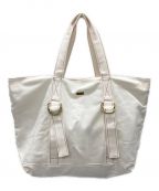 sieste peauシエスタポー）の古着「キャンバストートバッグ」｜ホワイト